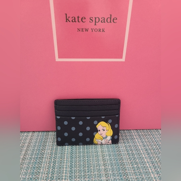 Kate Spade Disney Alice in Wonderland Bag, Wallet, & Card Holder Set - Picture 13 of 16